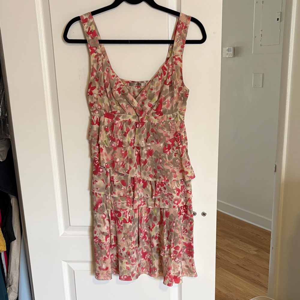 Silk Toy G Italian Floral Sleeveless Dress